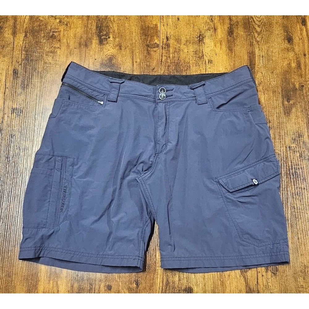 Truewerk T1 Work Shorts Mens 38 Navy Blue Technical Cargo Performance Utility